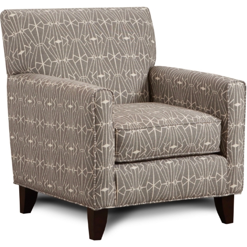 Swivel Accent Chair in Emblem Charcoal Grey Fabric